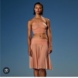 Skims Milky Sheer skirt